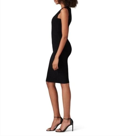 Milly Ottoman Fitted Knit Black Dress - Picture 2 of 4